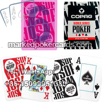 <tc>Naipes De Plástico Marcadas Personalizados Copag WSOP</tc>
