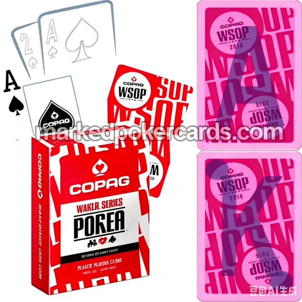 <tc>Naipes De Plástico Marcadas Personalizados Copag WSOP</tc>