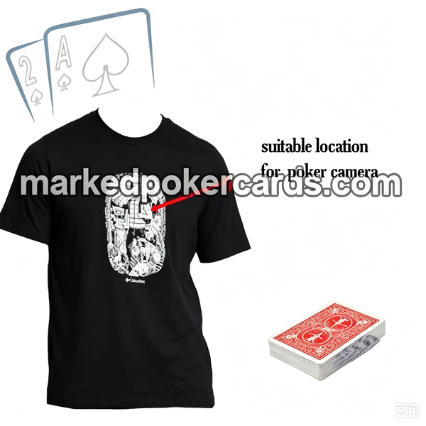 <tc>Amplia Y Dinámica Cámara Con Escáner De Póker En Camiseta</tc>