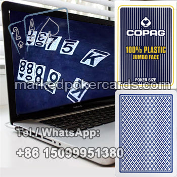 Copag plastic jumbo face infrared marked cards
