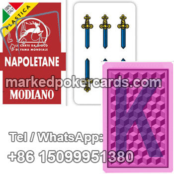 Microchips Playing Cards Modiano Napoletane 